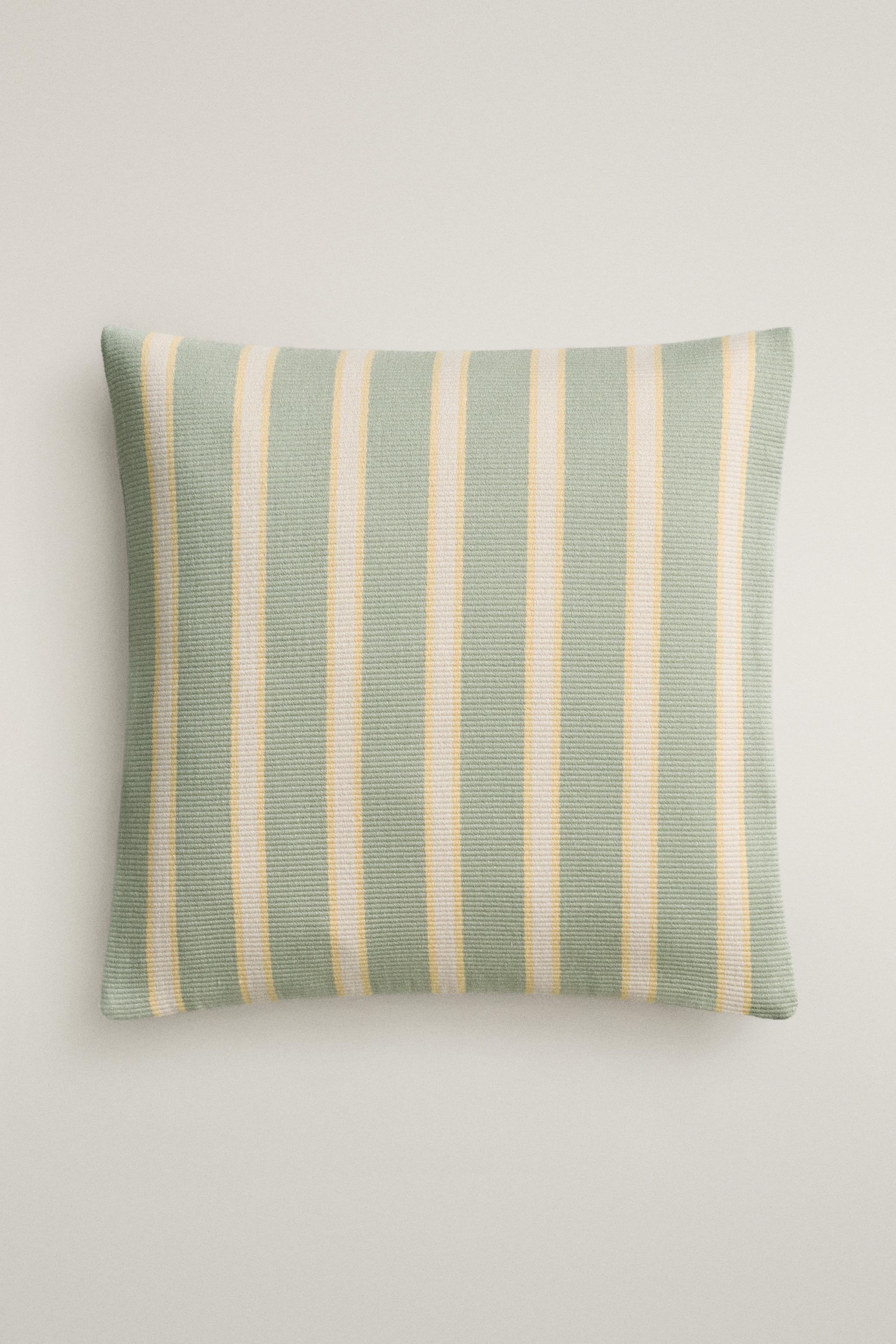 STRIPED THROW PILLOW COVER
